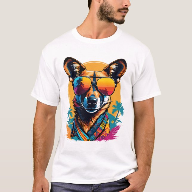 Camiseta Cão selvagem africano (Frente)