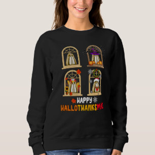 Camiseta Cão SHIH TZU Feliz Hallothanksmas Animais de Esti