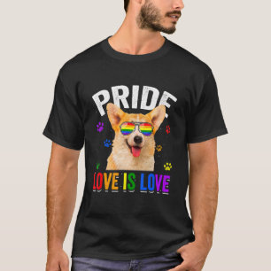 Camiseta Cão Sinalizador Arco-Íris Orgulho gay Lgbt