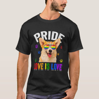 Camiseta Cão Sinalizador Arco-Íris Orgulho gay Lgbt