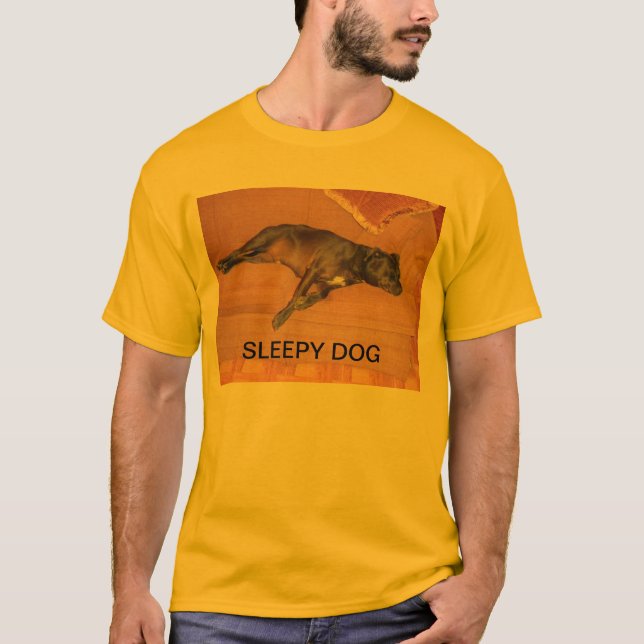 Camiseta Cão sonolento (Frente)
