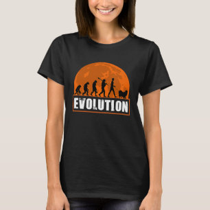 Camiseta Cão Spaniel Tibetano Pai Evolução Humana