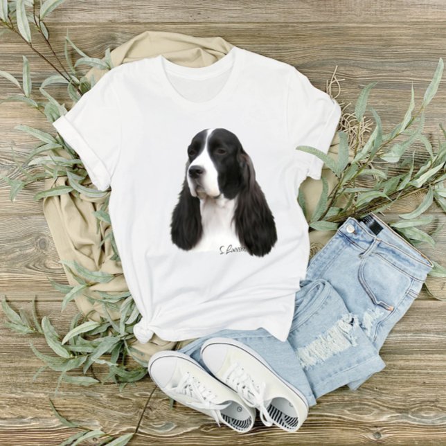 Camiseta Cão Springer Spaniel Inglês (Criador carregado)