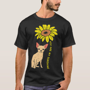 Camiseta Cão Sunflower Chihuahua Chiwawa