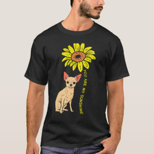 Camiseta Cão Sunflower Chihuahua Chiwawa