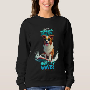 Camiseta Cão surfador australiano legal