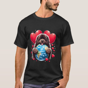 Camiseta Cão Terra Nova Dia da Terra Abraço Amor Dono Abraç