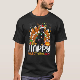 Camiseta Cão Terra Nova Halloween Natal Feliz Halloth