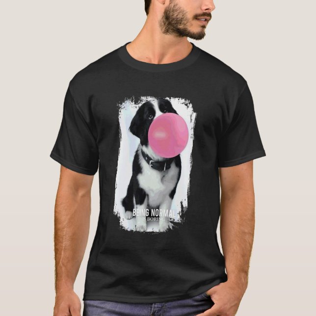 Camiseta Cão Terra Nova Landseer (Frente)