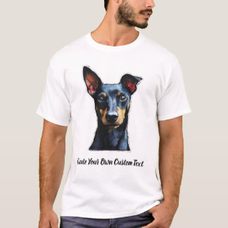 Camiseta Cão Terrier de Manchester Crie Seu Próprio Texto P