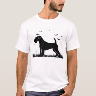 Camiseta Cão Terrier Lakeland � Silhueta da Lua de Hallowee