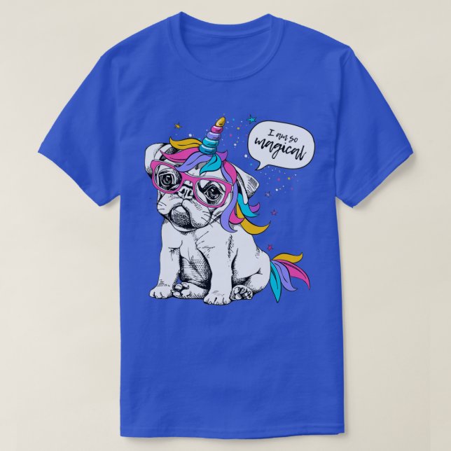 Camiseta Cão Unicorn, sou tão mágico (Frente do Design)
