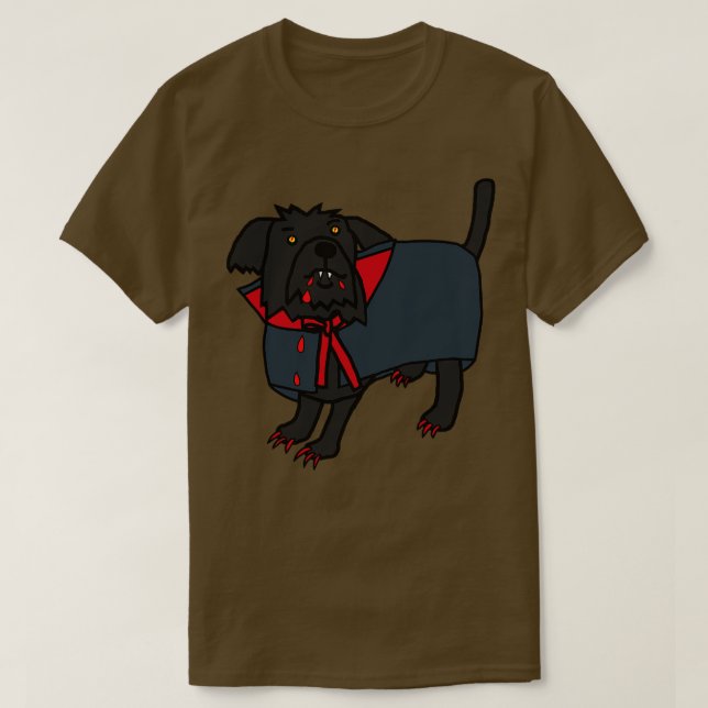 Camiseta Cão Vampiro Halloween (Frente do Design)