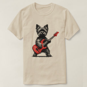 Camiseta Cão Yorkshire Terrier de Rock and Roll