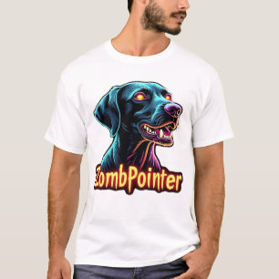 Camiseta Cão Zumbi German Shorthaired Pointer GSP Halloween
