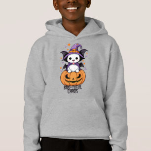 Camiseta Caos Bonitos Morcegos, Chapéus e Abóboras