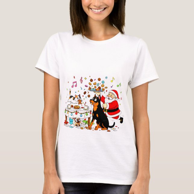 Camiseta Caos de Biscoitos: Festa de Animais de Estimação D (Frente)
