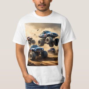 Camiseta Caos de Caminhões Monstros,