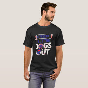 Camiseta Caos Desencadeado por Cães para Amantes d
