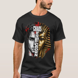 Camiseta Caos é Minha Coroa – Pharaoh Streetwear Gráfica