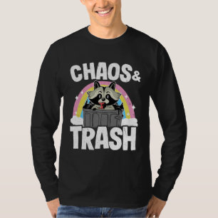 Camiseta Caos & Lixo Panda de Lixo Arco-íris Guaxinim 2