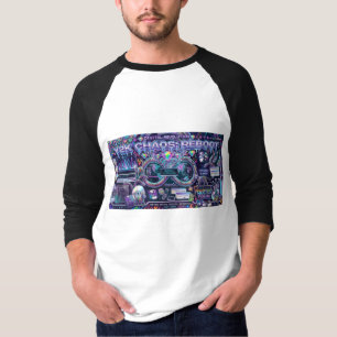 Camiseta Caos Y2K Reinicialização 3D Estética Retro Ciber 2