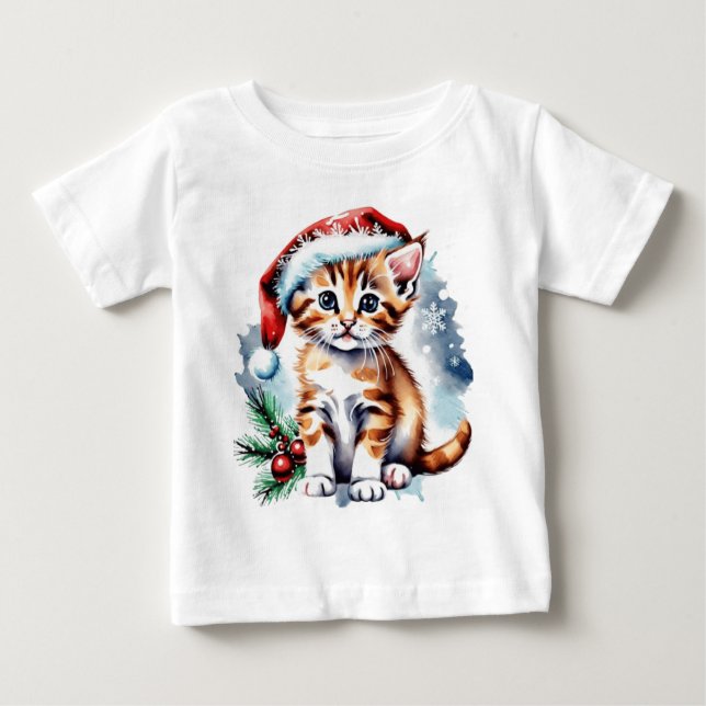 Camiseta Cãozinho bonitinho de Natal (Frente)