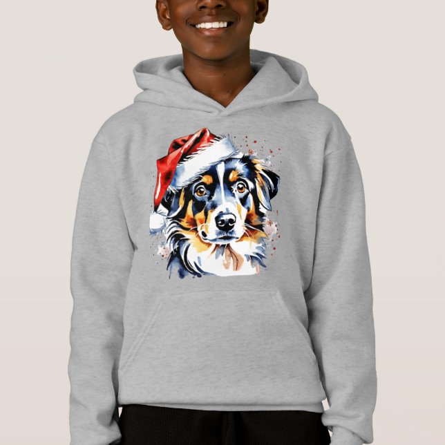 Camiseta Cãozinho bonitinho de Natal (Frente)