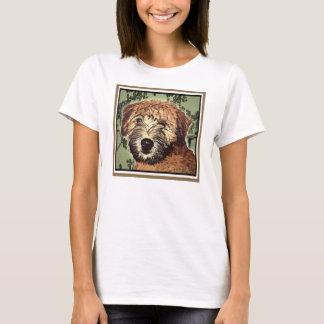 Camiseta Cãozinho Com Cachorro Molhado, Serração Terrier Co