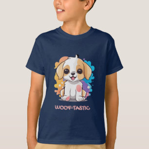 Camiseta Cãozinho com manchas coloridas