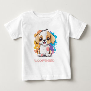 Camiseta Cãozinho com manchas coloridas