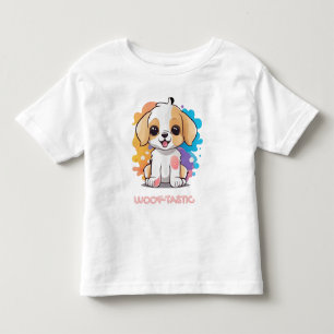 Camiseta Cãozinho com manchas coloridas