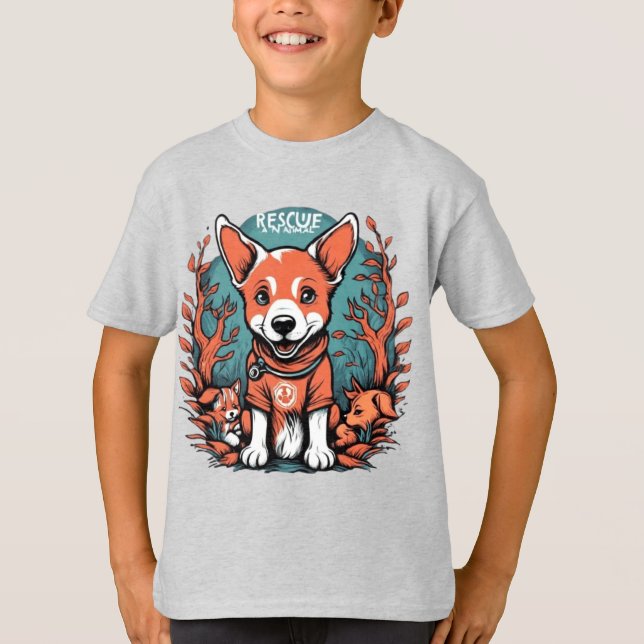 Camiseta Cãozinho-de-camisa-de-cachorro-do-mato-bonito (Frente)