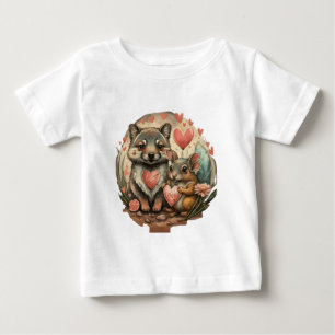 Camiseta Cãozinho de lobo-gótico e coelho selvagem