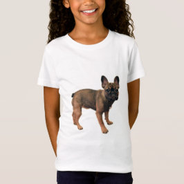 Camiseta Cãozinho Francês Colorido Fawn