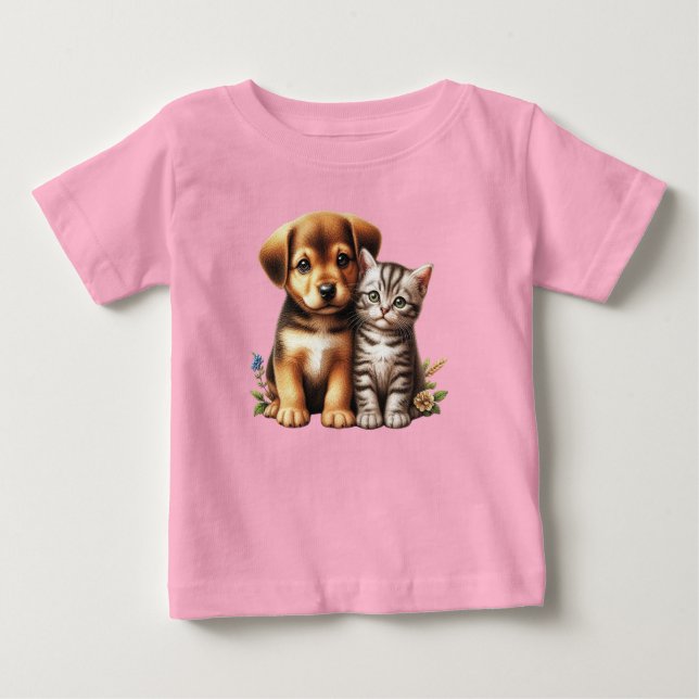 Camiseta Cãozinho/gatinho (Frente)