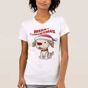 Camiseta Cãozinho giro Feliz Natal