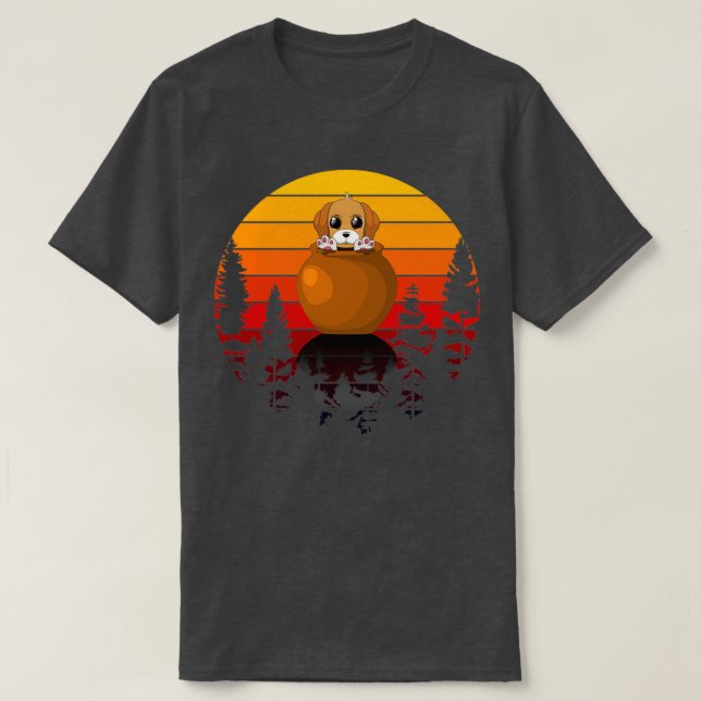 Camiseta Cãozinho num Pote (Frente do Design)
