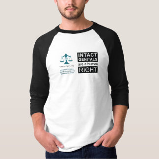 Camiseta Capa 3/4 masculino - Genitais intactos