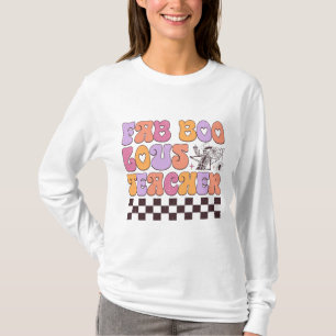 Camiseta Capa comprida do Halloween Halloween, professor de
