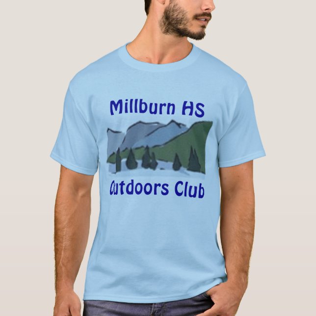 Camiseta Capa curta azul (Frente)