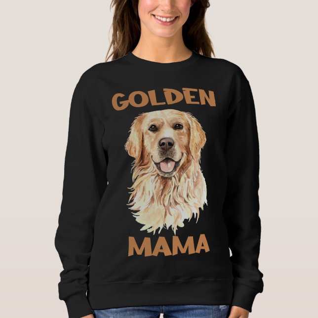 Camiseta Capa ¾ da Mama de Baseball de ouro Retriever (Frente)