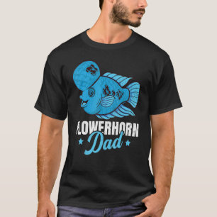 Camiseta Capa de Aquário Aquarista de Pesca de Pai de Flore