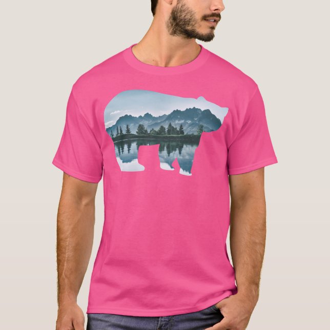 Camiseta Capa de beisebol do Urso Natural (Frente)