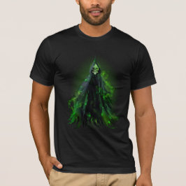 Camiseta Capa de Esqueleto Assustador do Halloween 1