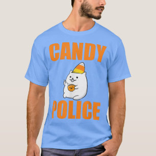 Camiseta Capa de fantasia de Halloween Candy Policial Candy