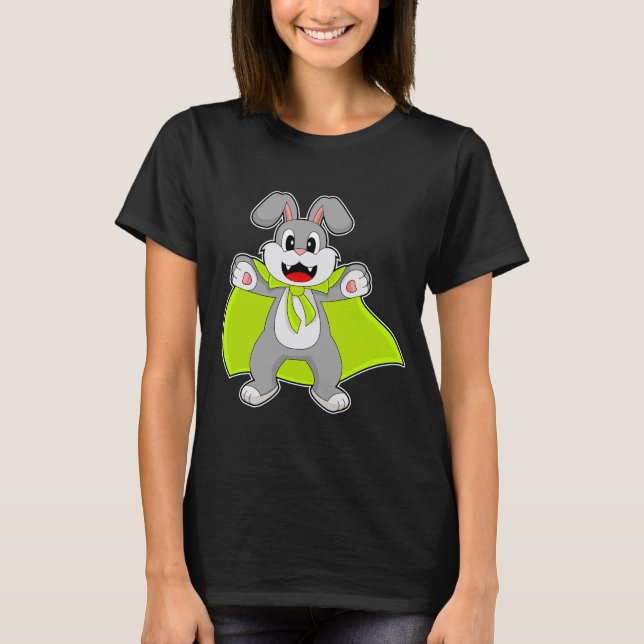 Camiseta Capa de Halloween de Coelho (Frente)