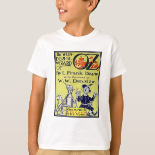 Camiseta Capa de Livro Antigo do Mágico de Oz