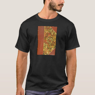 Camiseta Capa de Livro Antigo, Padrão de Ondulação Ornament