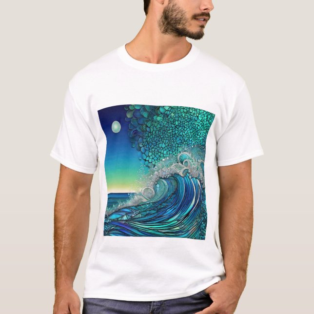Camiseta Capa de proteção do Surf surreal (Frente)